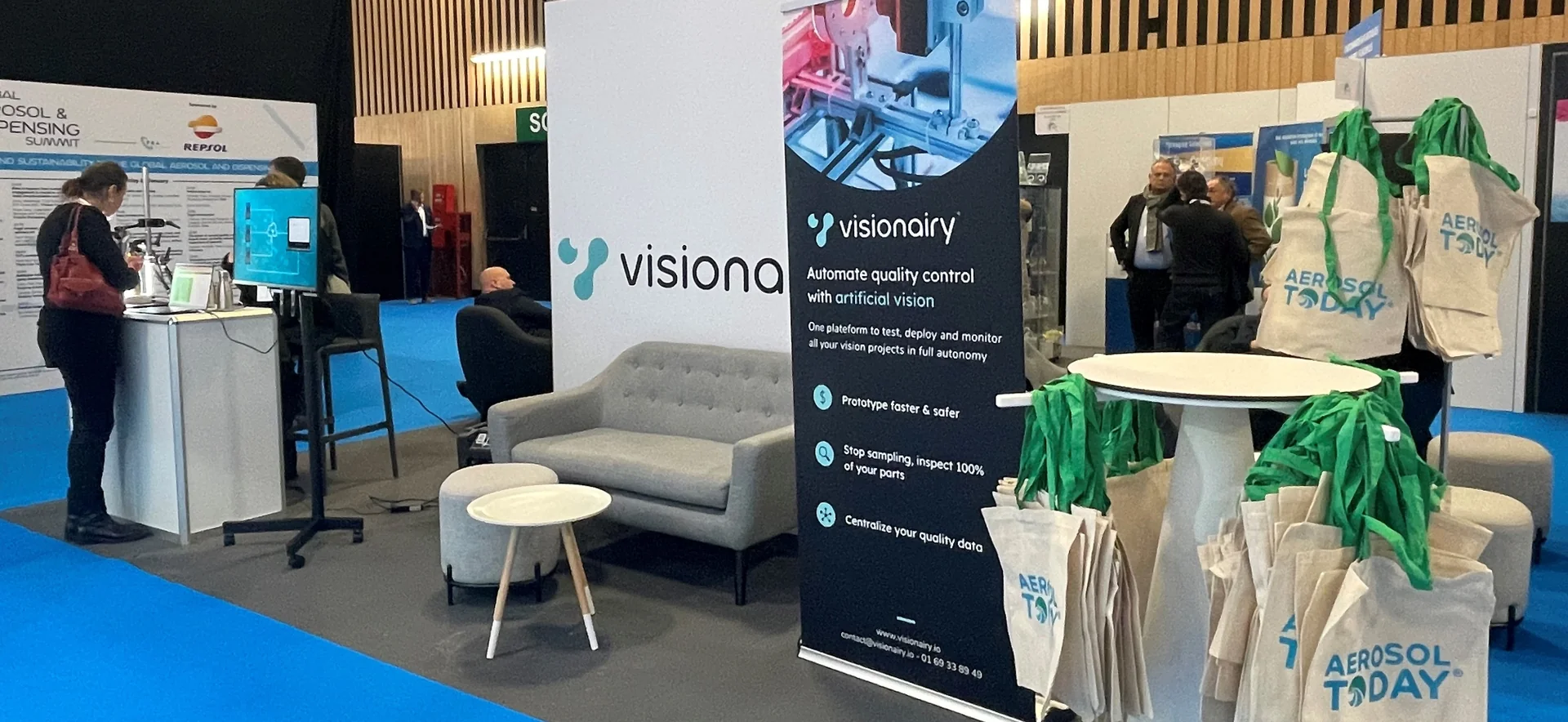 Visionairy startup booth at ADF 2024