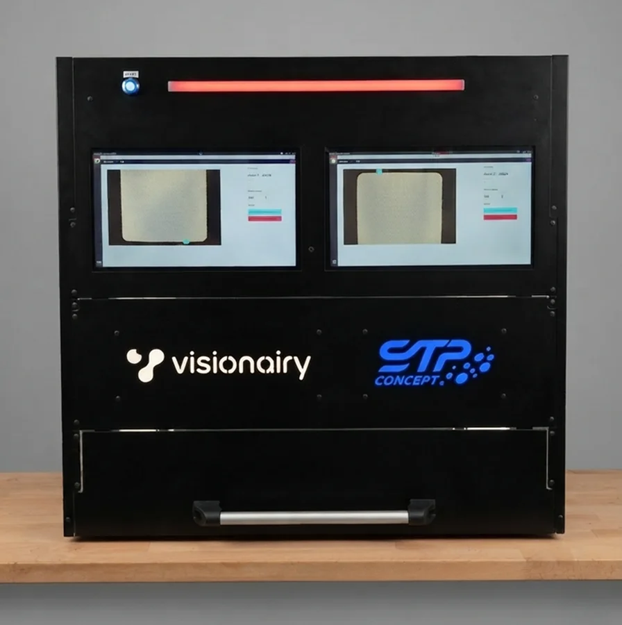 Visionairy vision system on a production line