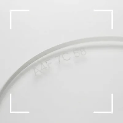 OCR and marking verification on a lens